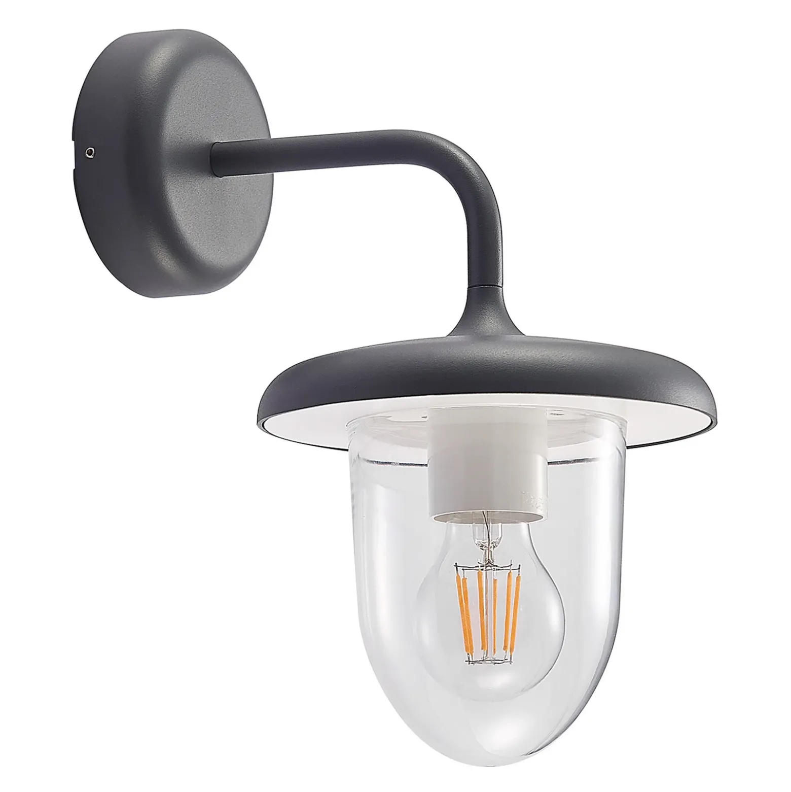 Aplique para exterior PRIOS Larkumi con portalámpara E27