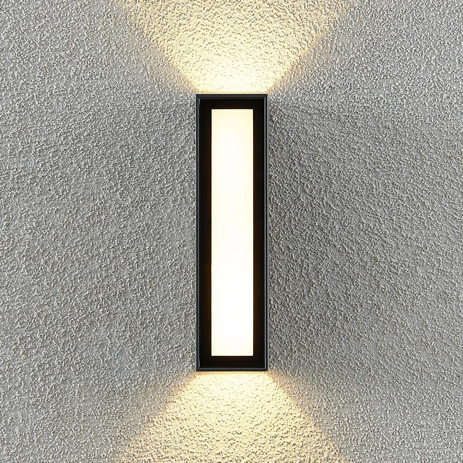 Aplique para exterior Prios Loriava LED en gris oscuro