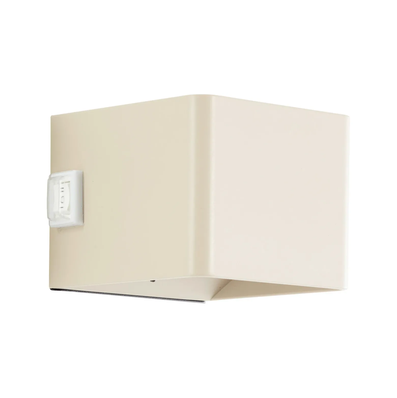 Aplique para exterior recargable LED Iseo, beige, ancho 10 cm, sensor