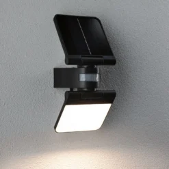 Aplique para exterior solar Lesla de Paulmann, color antracita, con sensor, IP65