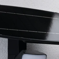 Aplique para exterior solar Paulmann Flotas, color antracita, con sensor, IP65