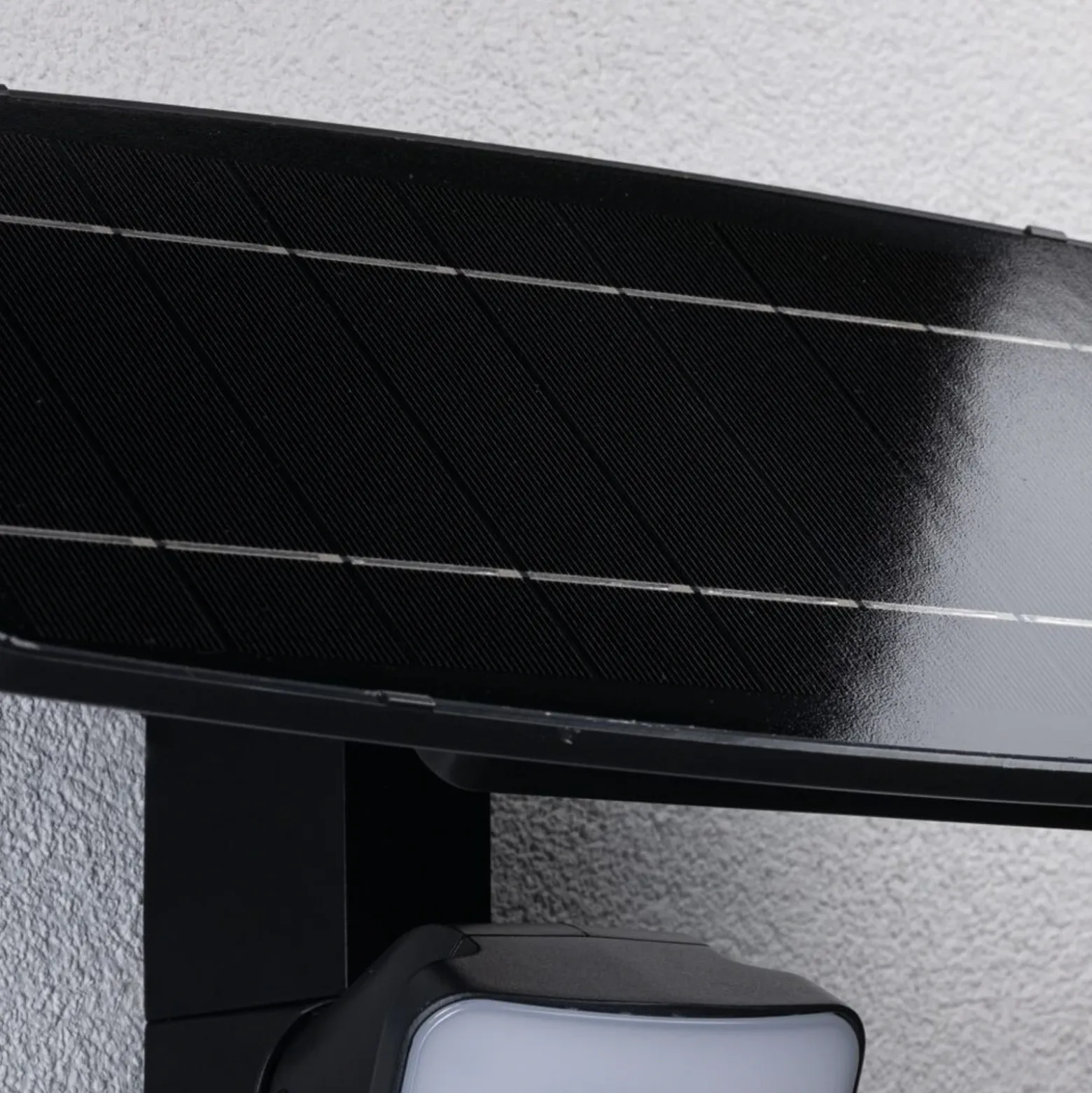 Aplique para exterior solar Paulmann Flotas, color antracita, con sensor, IP65