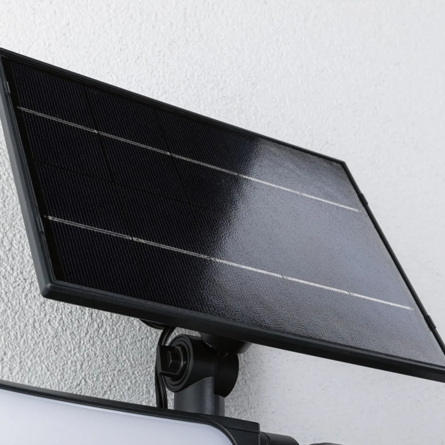 Aplique para exterior solar Paulmann Sonlig, color antracita, con sensor, IP65