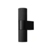 Aplique para exterior Temi, negro, ancho 11 cm, aluminio, arriba/abajo