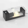 Aplique para exterior Tilian de Lindby, sensor, altura 25 cm, antracita