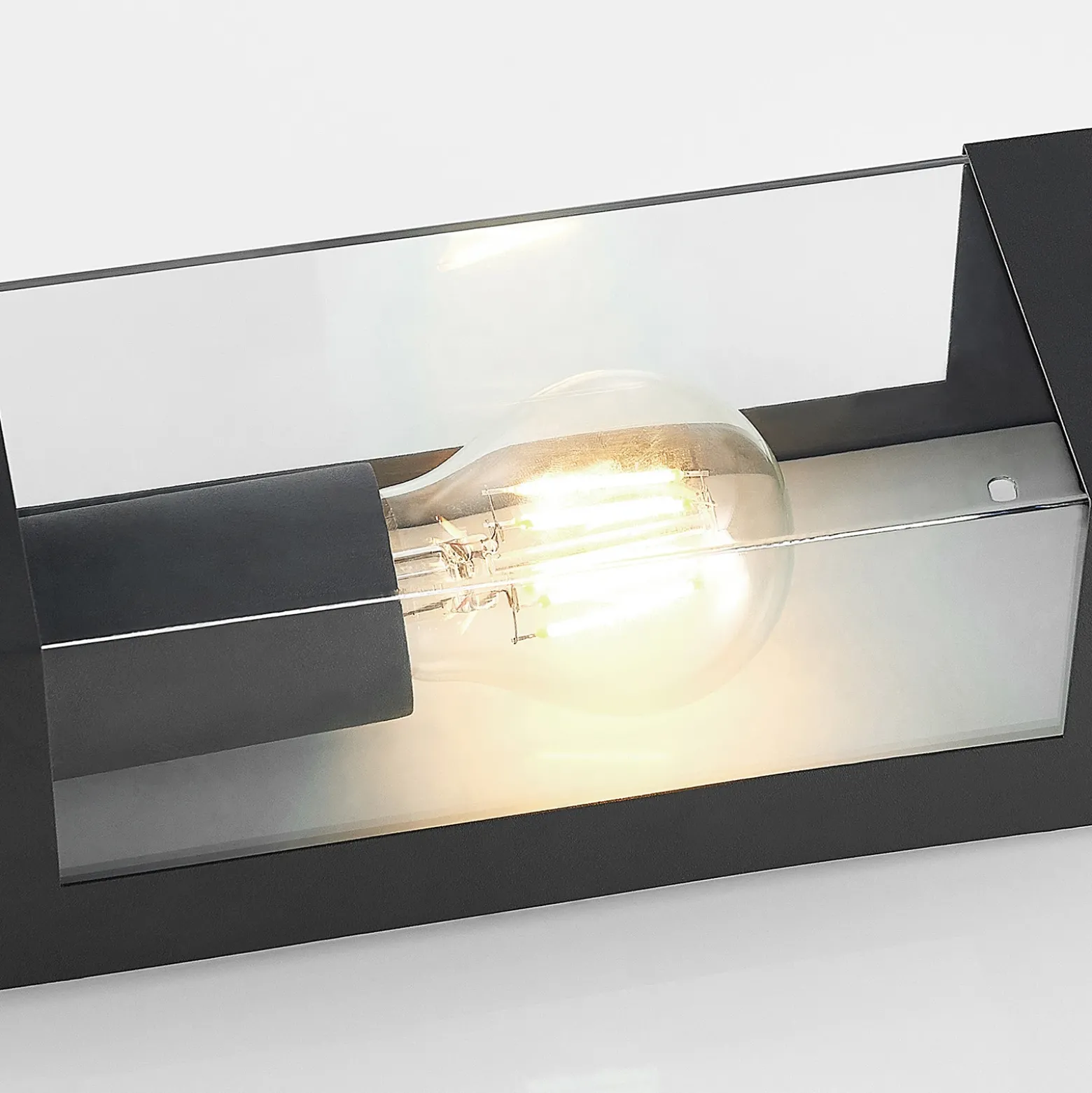 Aplique para exterior Tilian de Lindby, sensor, altura 25 cm, antracita