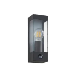 Aplique para exterior Tilian de Lindby, sensor, altura 25 cm, antracita