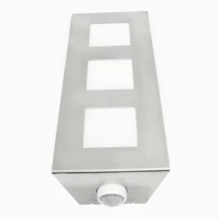 Aplique para exterior Trilo de acero inoxidable con sensor