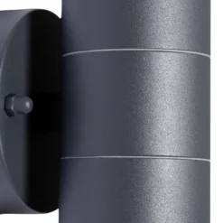 Aplique para exterior Tulimar de Prios, 2 luces, antracita, metal