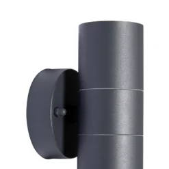 Aplique para exterior Tulimar de Prios, 2 luces, antracita, metal