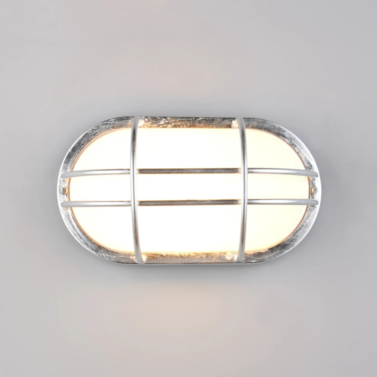Aplique para exterior Tumen, color zinc, ancho 26 cm, metal, IP44