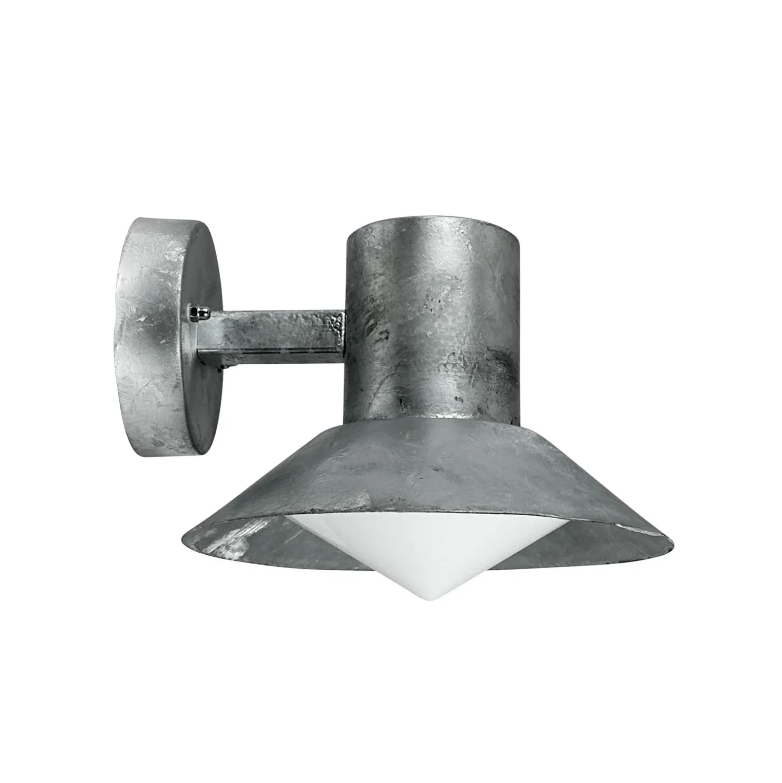 Aplique para exterior «Venice» de Dyberg Larsen, galvanizado, Ø 20 cm