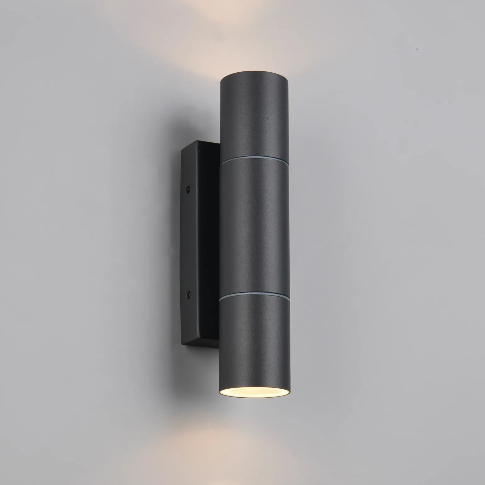 Aplique para exterior Yamuna, antracita, altura 23 cm, metal, IP65