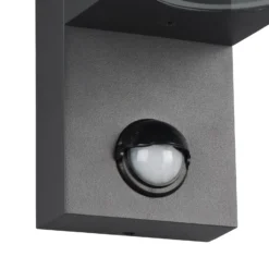 Aplique Roya 2 luces sensor redondo antracita