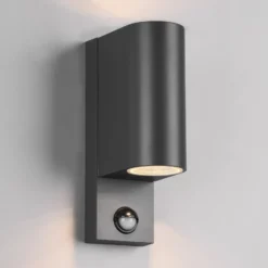 Aplique Roya 2 luces sensor redondo antracita