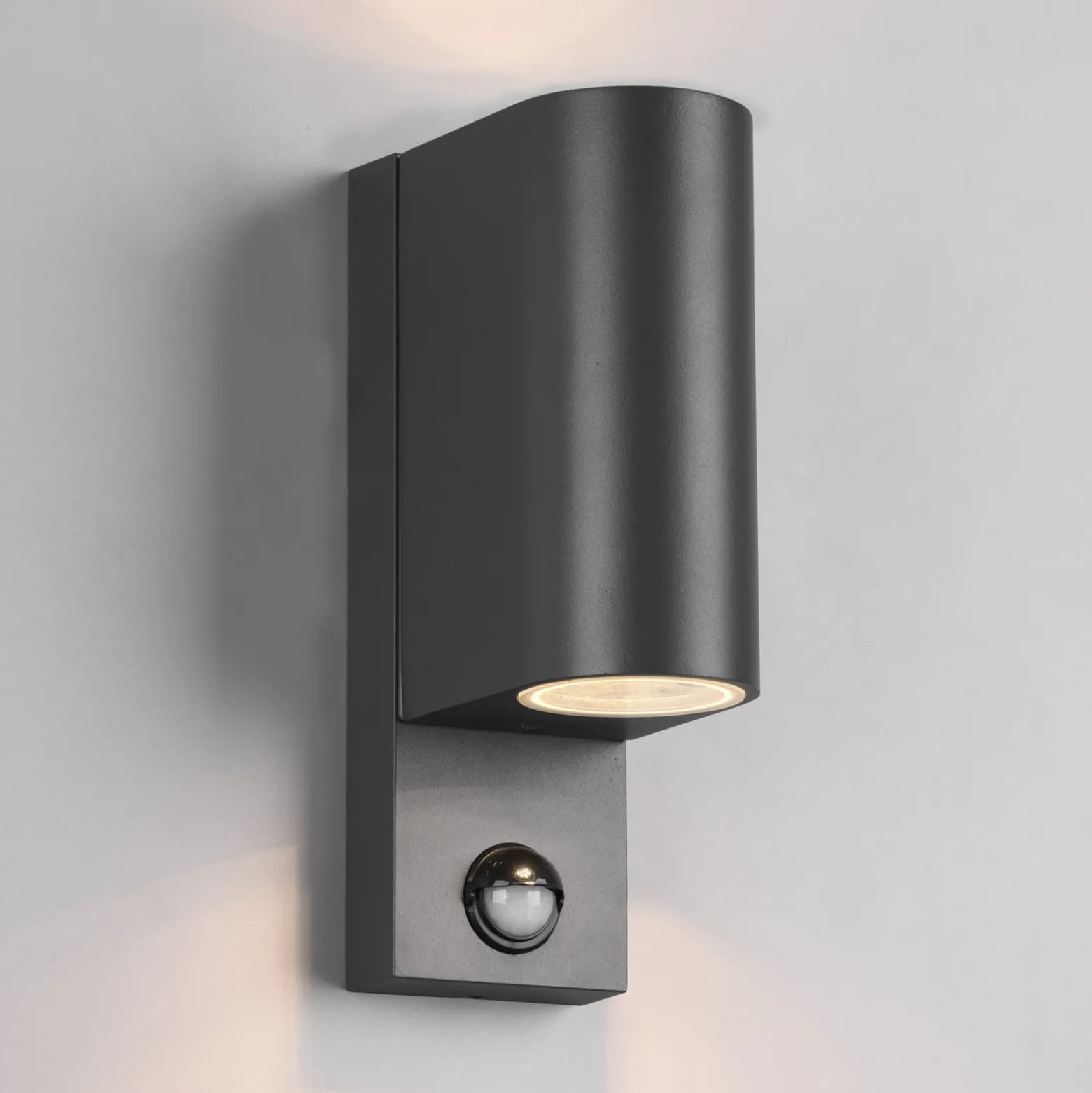 Aplique Roya 2 luces sensor redondo antracita