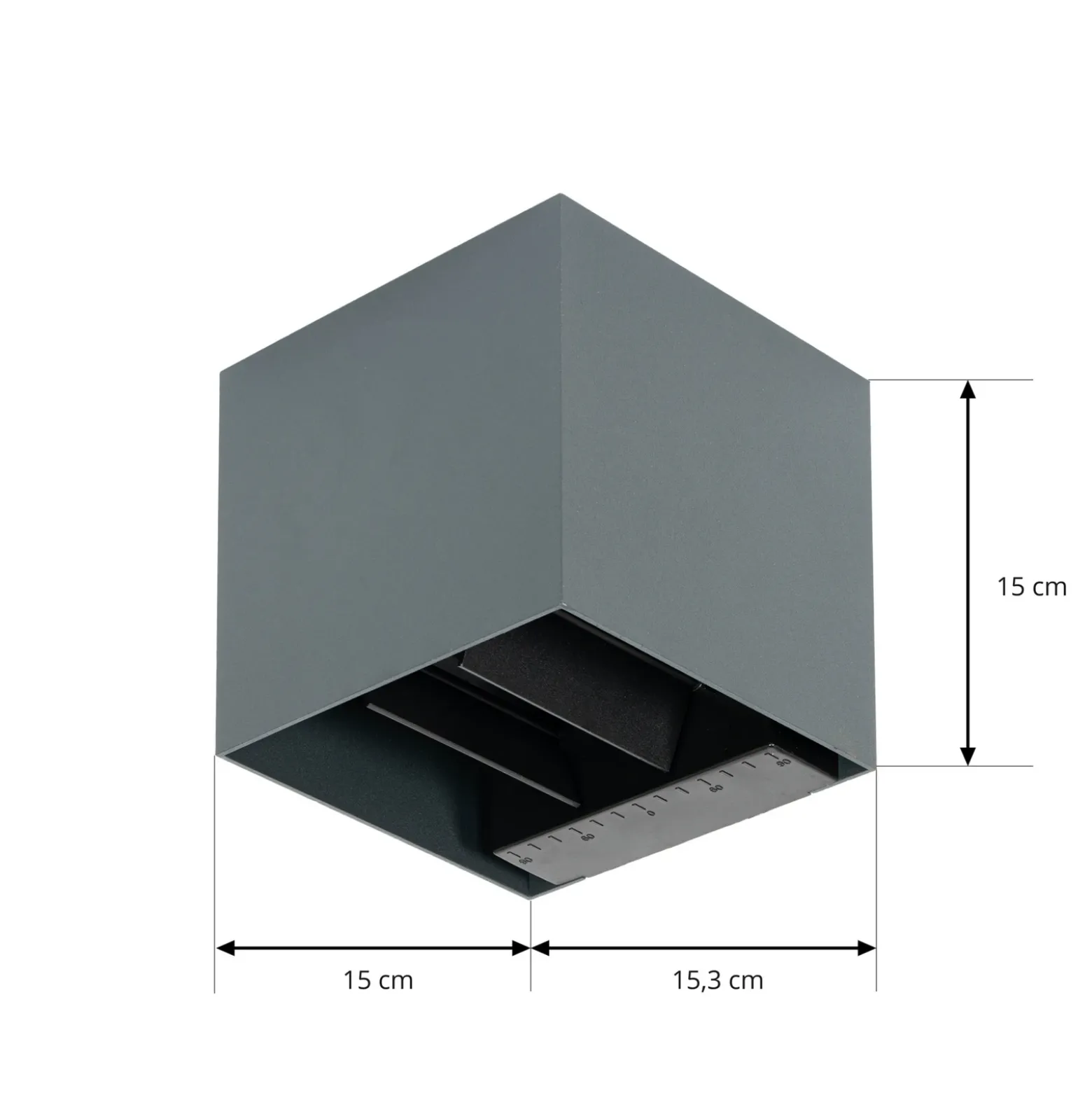 Aplique solar Prios LED Lius, altura 15 cm, detector de movimiento