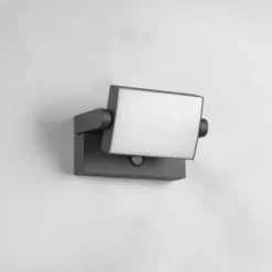 Apliqué LED con sensor para pared exterior KANSAS antracita Ancho 20 cm IP54