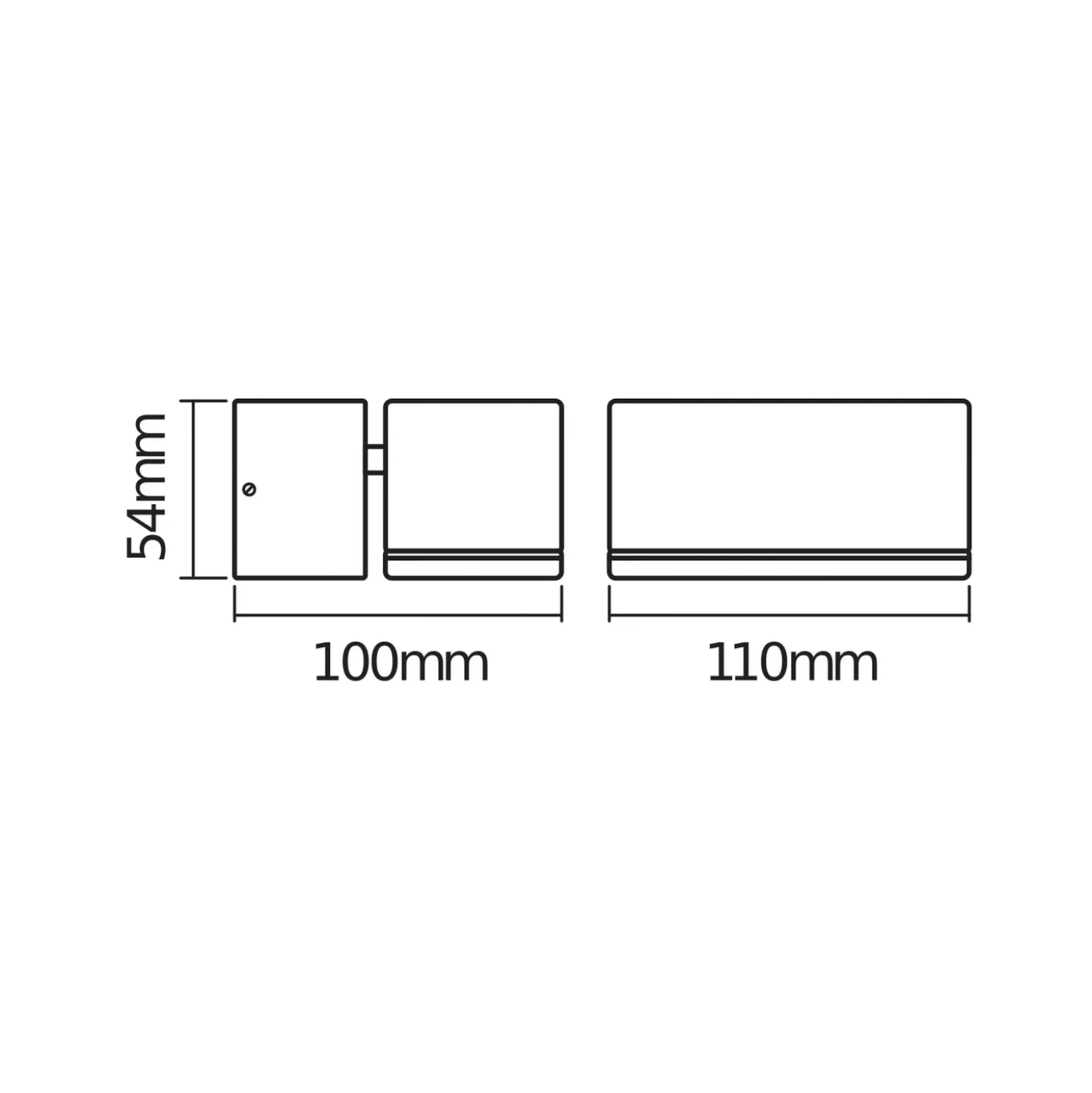 Apliqué LED para exterior OSRAM ENDURA STYLE MINI, gris oscuro, IP44