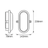 Apliqué LED para exterior OSRAM BULKHEAD, blanca, 11 W, plástico, IP54