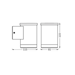 Apliqué LED para exterior solar OSRAM ENDURA STYLE OXFORD, grafito