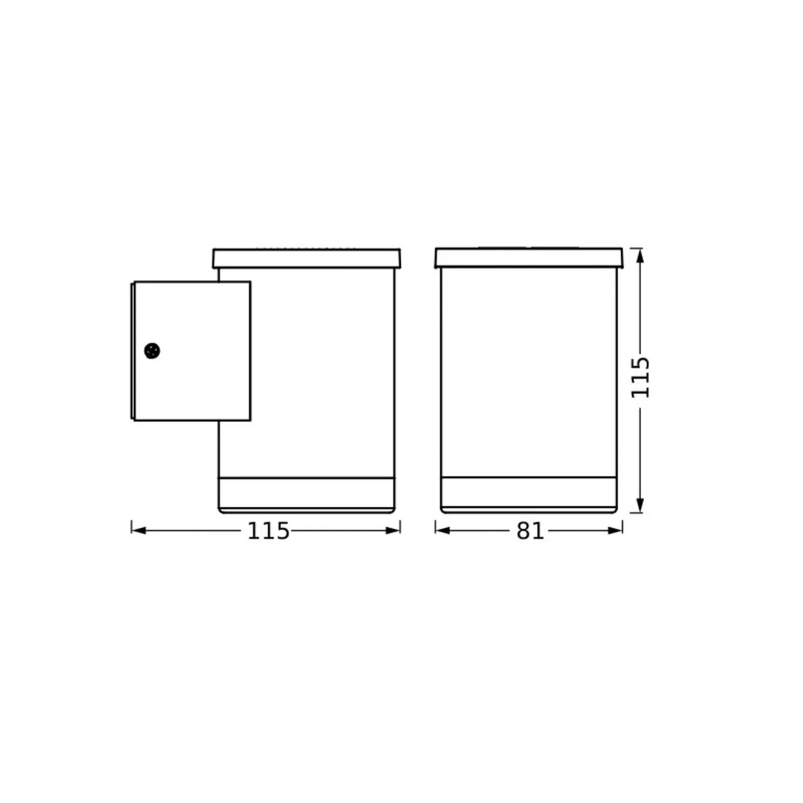 Apliqué LED para exterior solar OSRAM ENDURA STYLE OXFORD, grafito