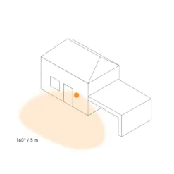 Apliqué LED para exterior STEINEL L 800 SC, antracita IP44