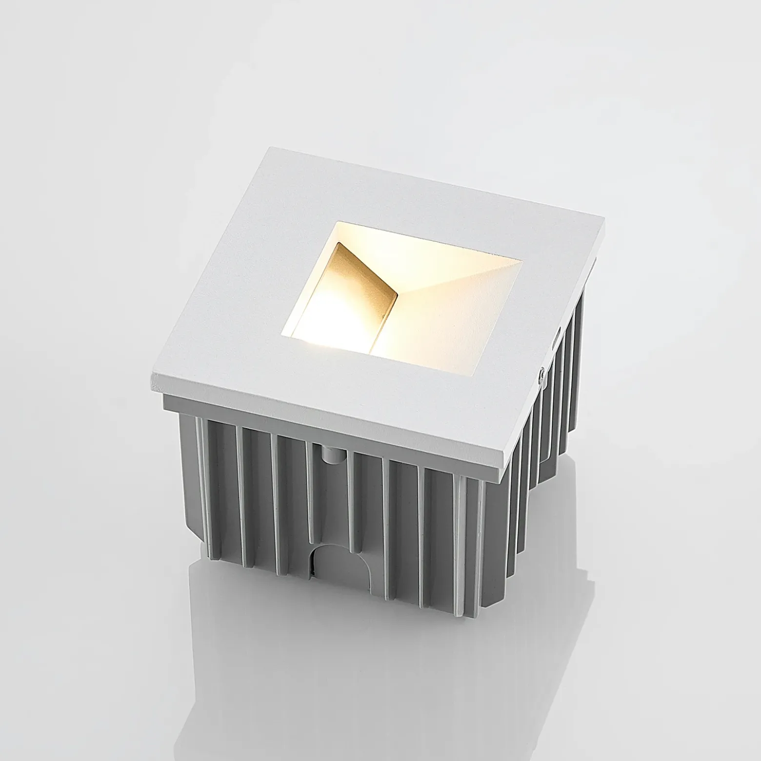 Arcchio aplique empotrable Zamo, G9, blanco, 12cm, metal, IP65