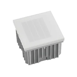 Arcchio Aplique LED empotrable Zamo, lamas, blanco, metal, IP65