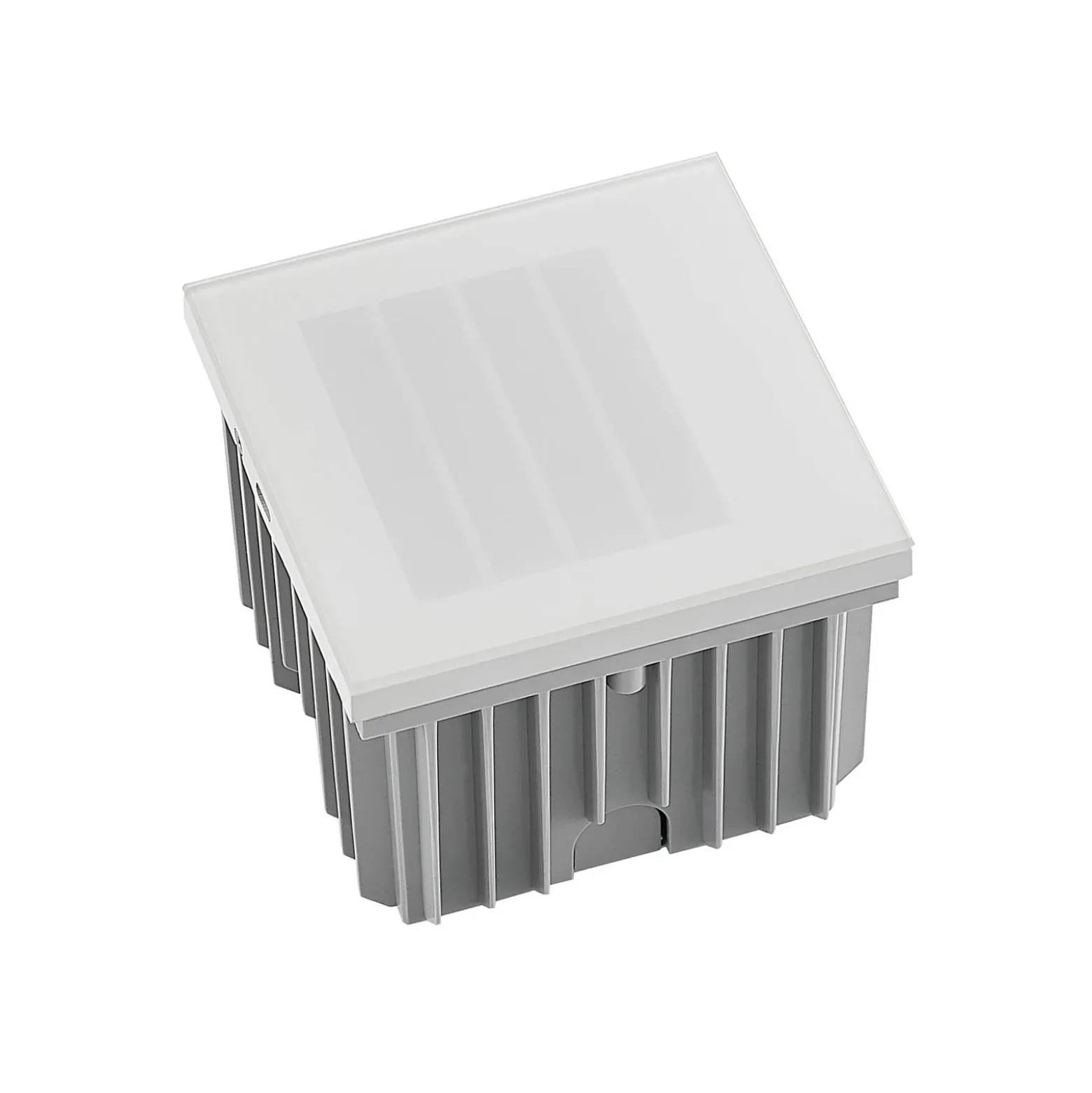 Arcchio Aplique LED empotrable Zamo, lamas, blanco, metal, IP65