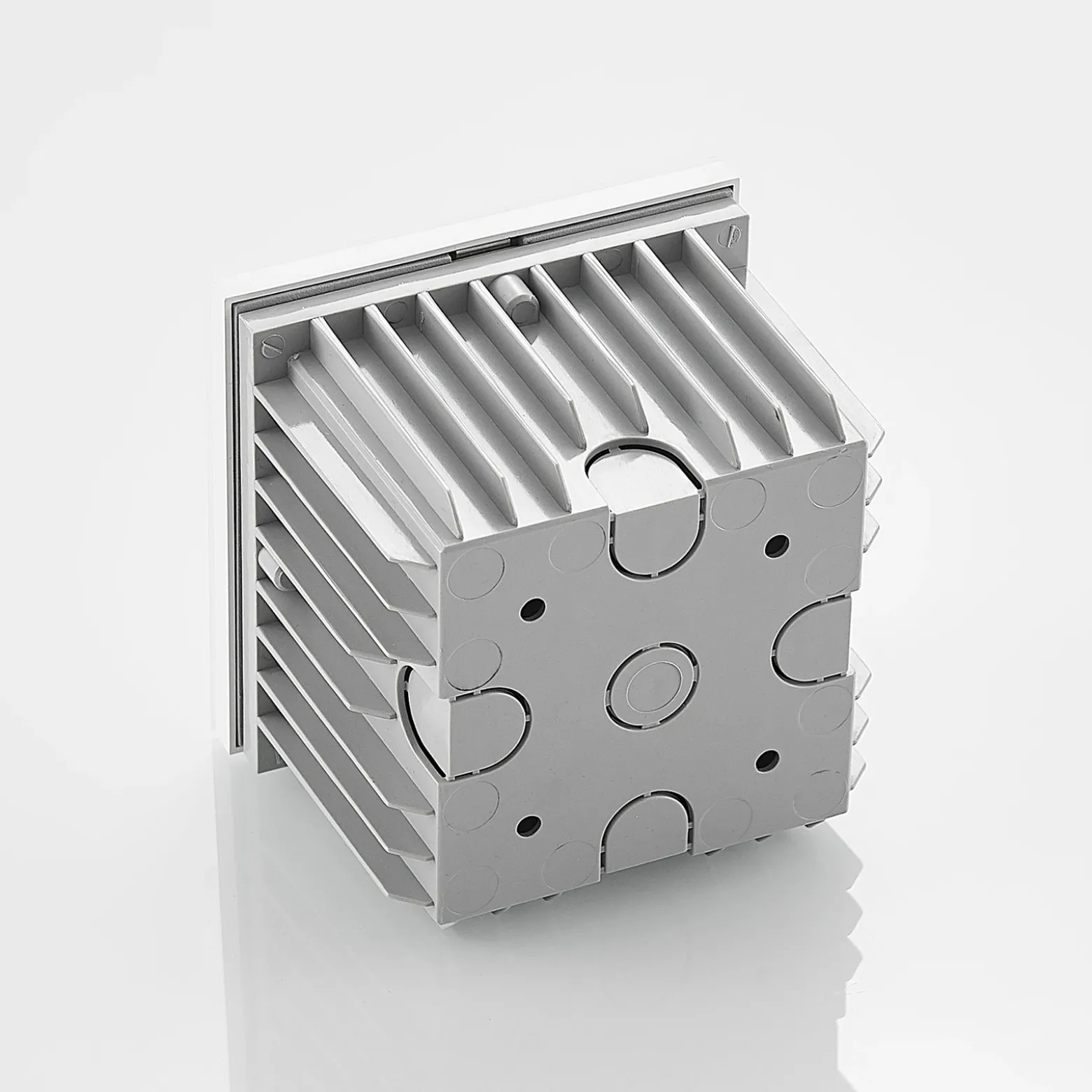 Arcchio Aplique LED empotrable Zamo, blanco, 11 cm, metal, IP65
