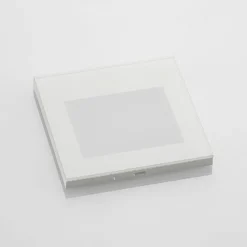 Arcchio Aplique LED empotrable Zamo, blanco, 11 cm, metal, IP65