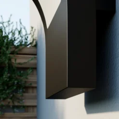 Arcchio aplique LED para exterior Advik, IP65, antracita, metal