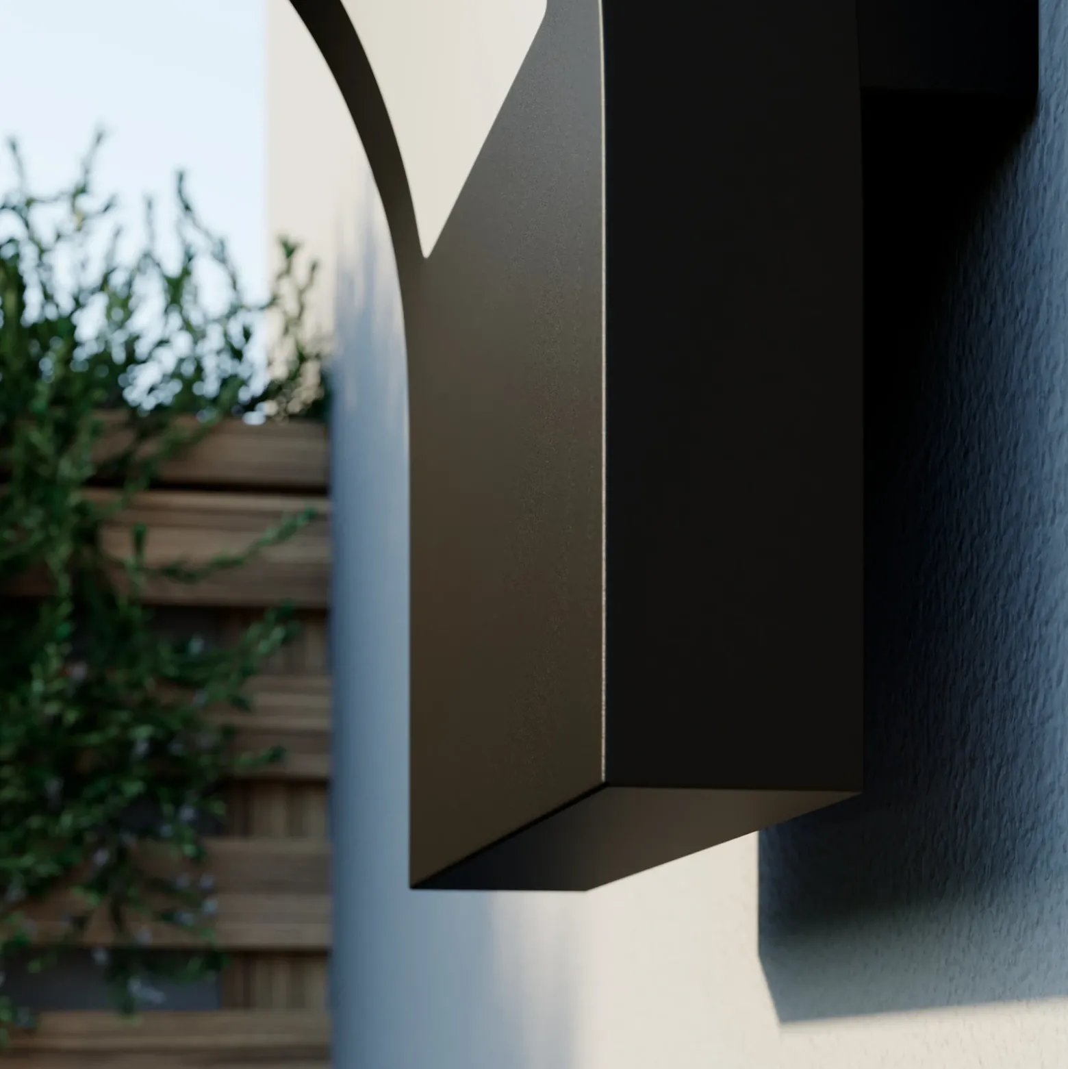 Arcchio aplique LED para exterior Advik, IP65, antracita, metal