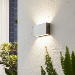 Arcchio Aplique LED para exterior Karline, 1060 lm, acero inoxidable, IP65
