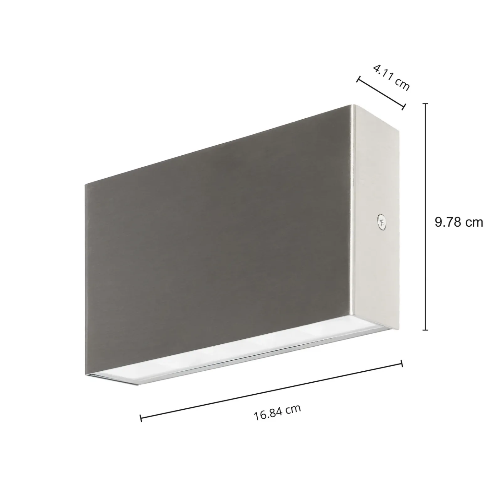 Arcchio Aplique LED para exterior Karline, 1060 lm, acero inoxidable, IP65