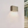 Arcchio Aplique LED para exterior Karline, 530 lm, acero inoxidable, IP65