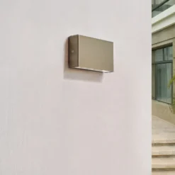 Arcchio Aplique LED para exterior Karline, 530 lm, acero inoxidable, IP65
