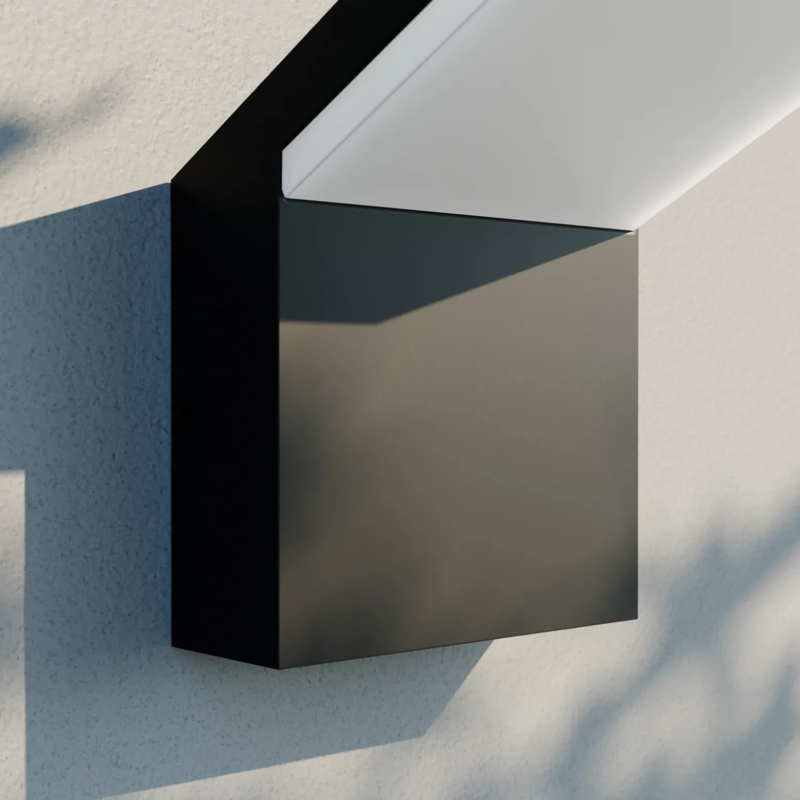 Arcchio Aplique LED para exterior Yolena, antracita, aluminio, 21cm