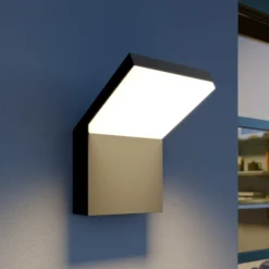 Arcchio Aplique LED para exterior Yolena, antracita, aluminio, 21cm