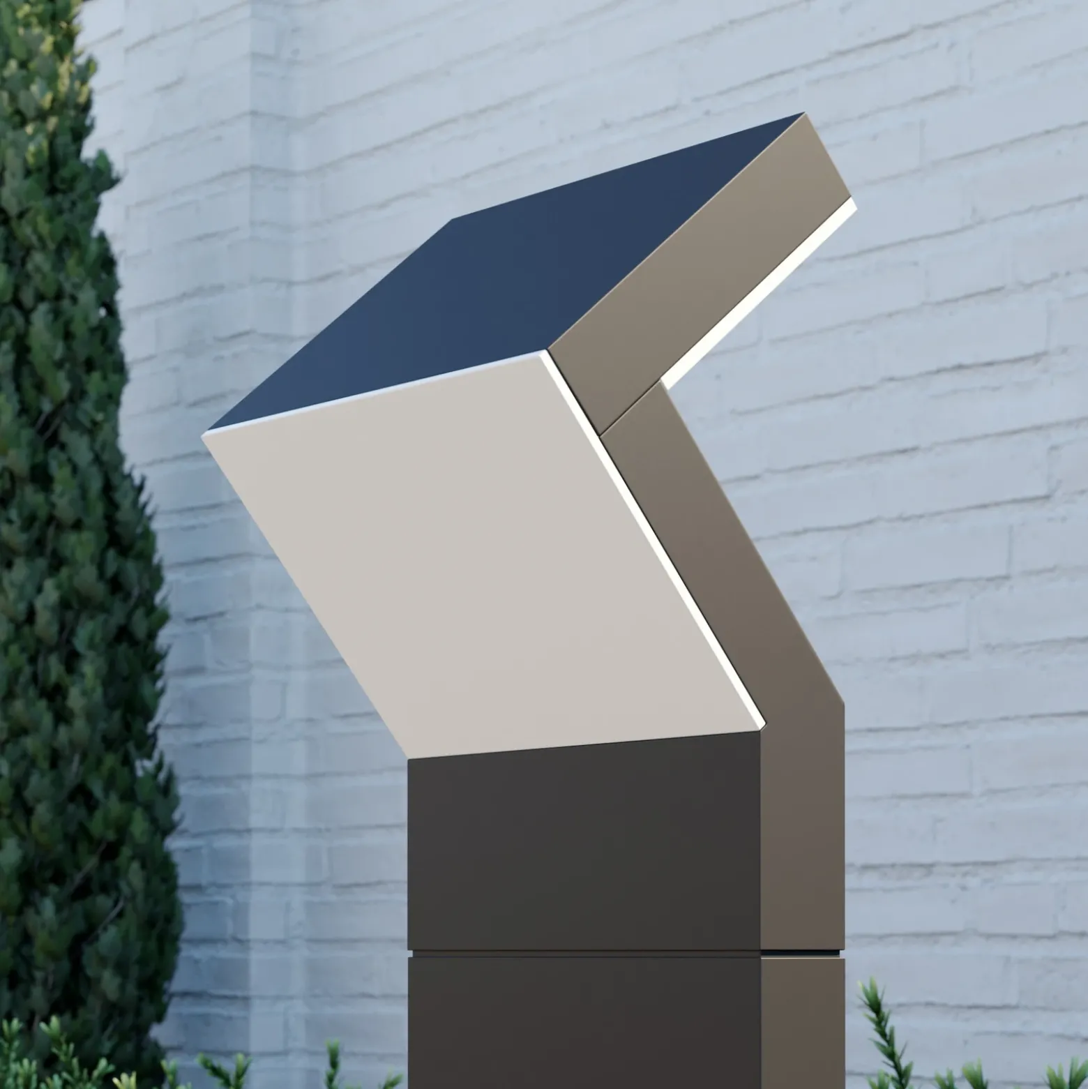 Arcchio baliza LED Havin, antracita, metal, 60 cm