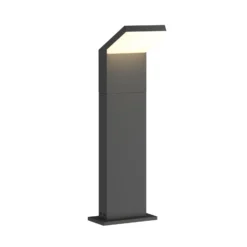 Arcchio, bolardo luminoso LED Yolena, 60 cm, antracita, aluminio