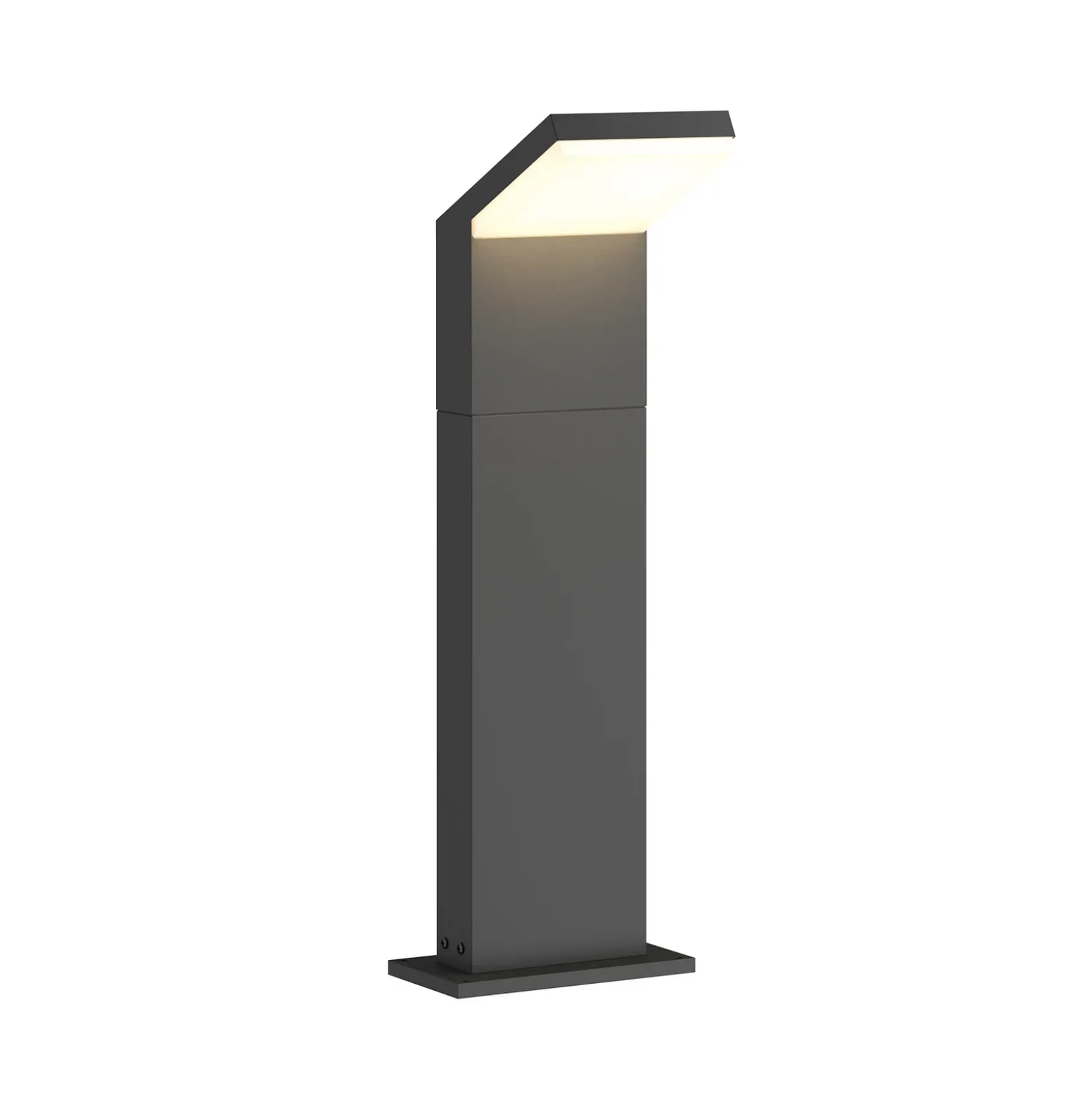 Arcchio, bolardo luminoso LED Yolena, 60 cm, antracita, aluminio