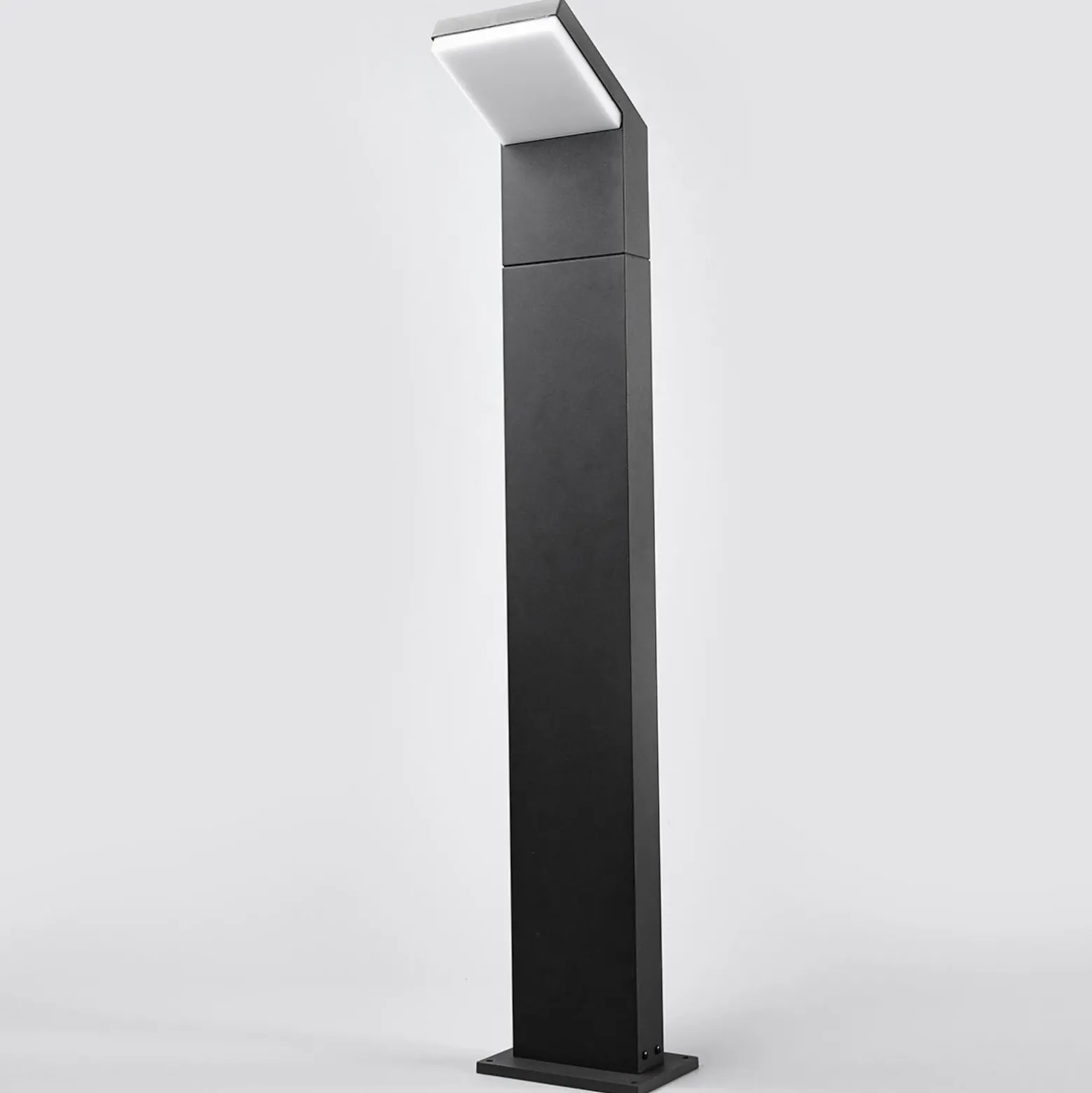 Arcchio, bolardo luminoso LED Yolena, 100 cm, antracita, aluminio