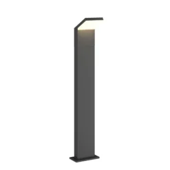 Arcchio, bolardo luminoso LED Yolena, 100 cm, antracita, aluminio