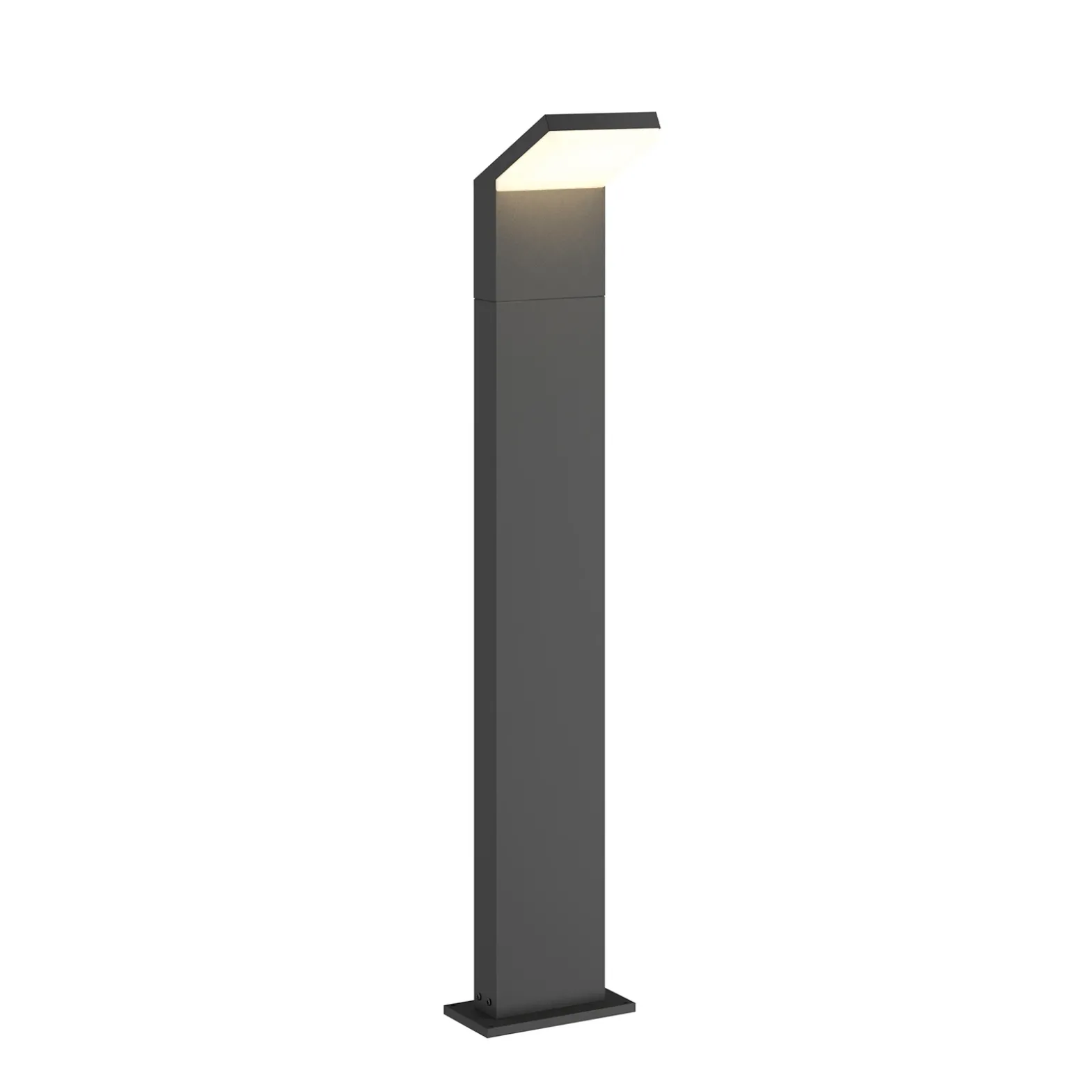 Arcchio, bolardo luminoso LED Yolena, 100 cm, antracita, aluminio