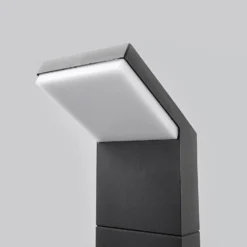 Arcchio, bolardo luminoso LED Yolena, 100 cm, antracita, aluminio