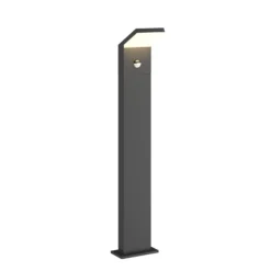 Arcchio, bolardo luminoso LED Yolena, sensor, 100 cm, antracita