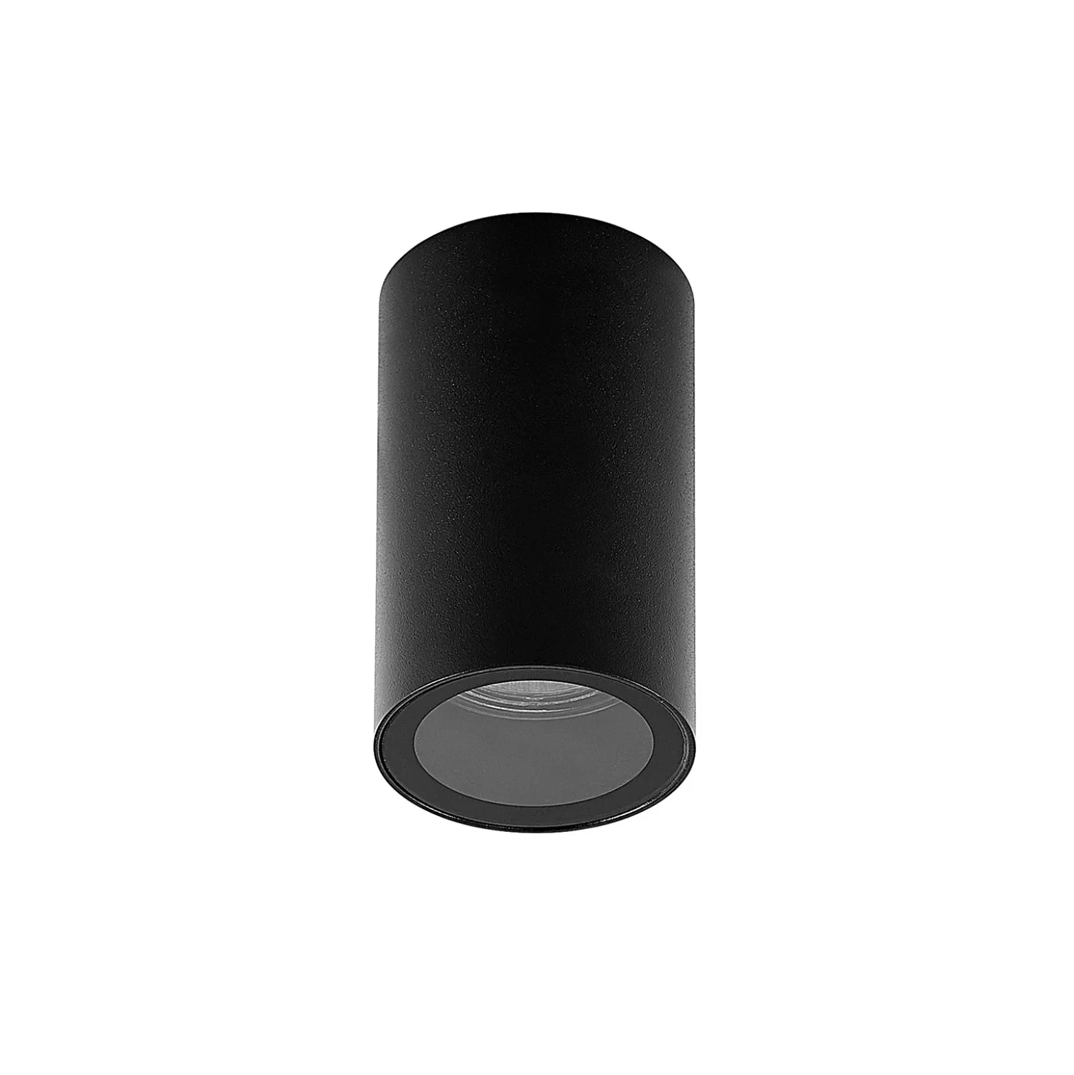 Arcchio downlight Olivir, negro, metal, Ø 6cm, GU10, IP44