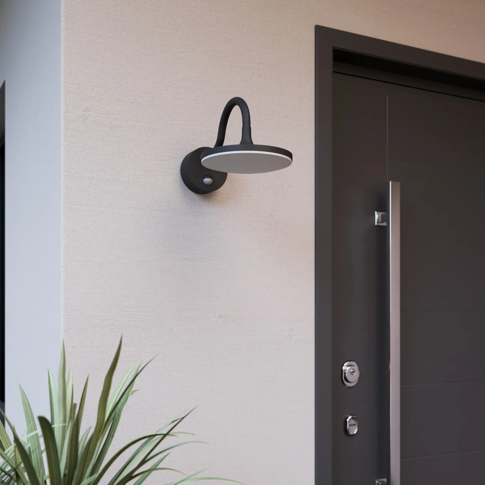 Arcchio Fineria aplique LED para exterior, sensor